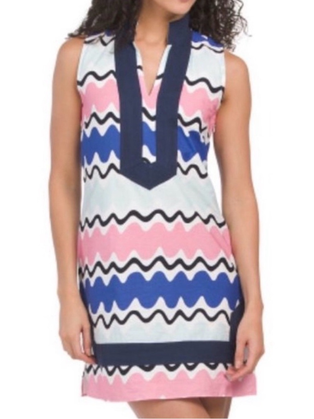 STS Sail To Sable Medium Wave Tunic Colorful Dress